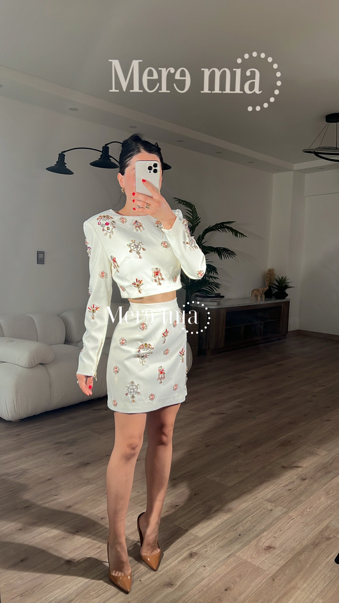 Conjunto blanco apl colores