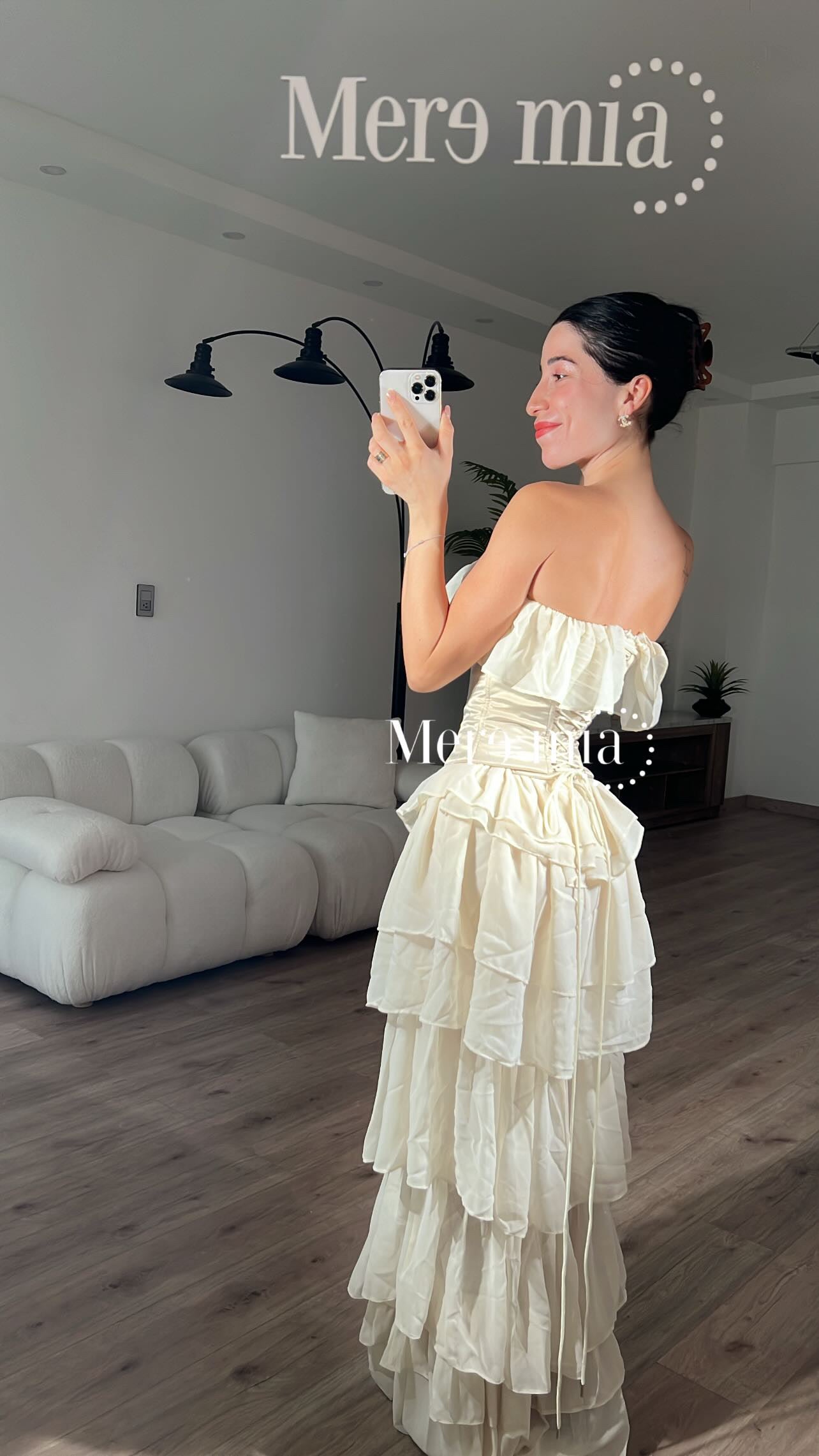 Vestido olanes nude