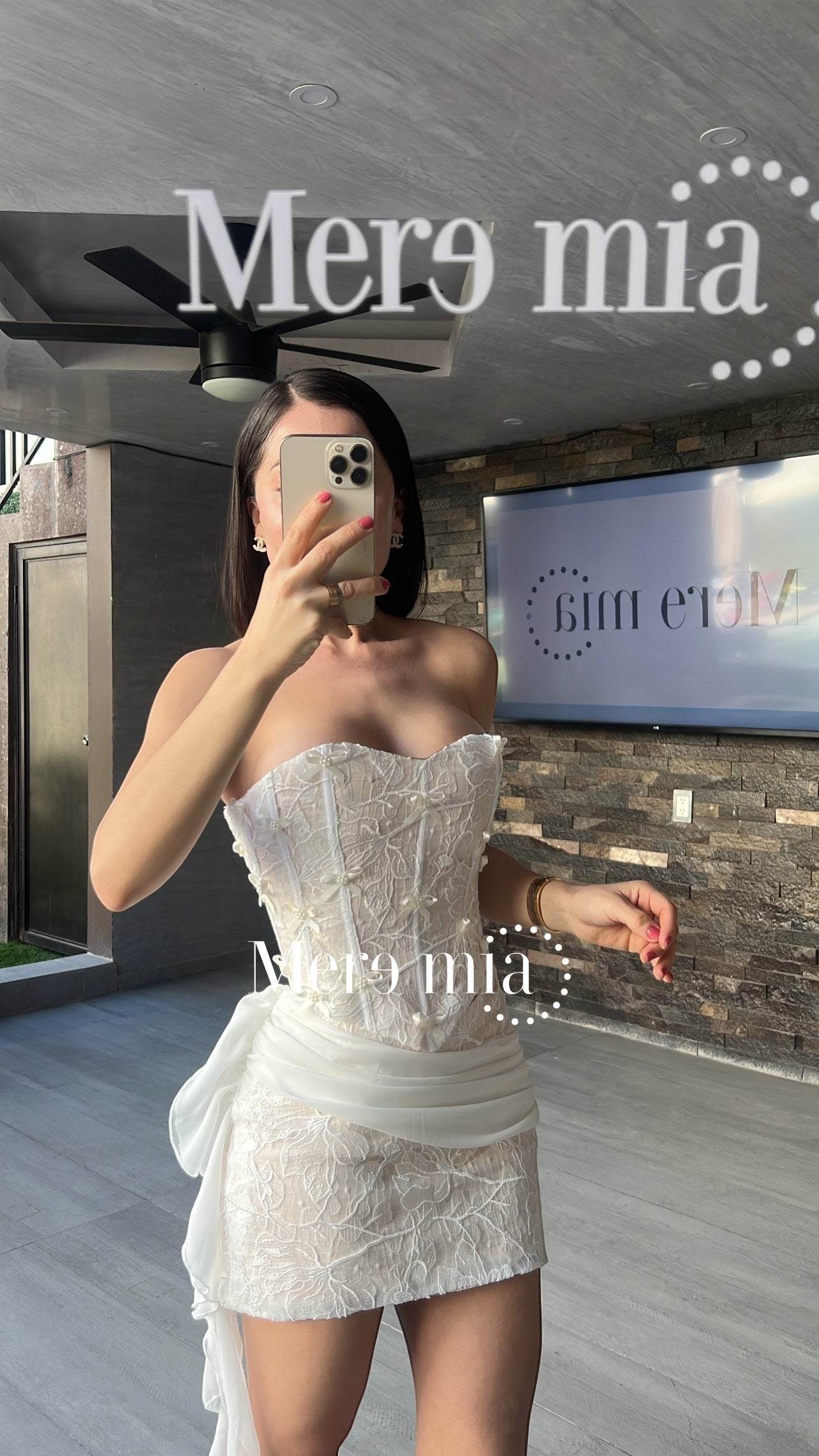 Conjunto blanco encaje