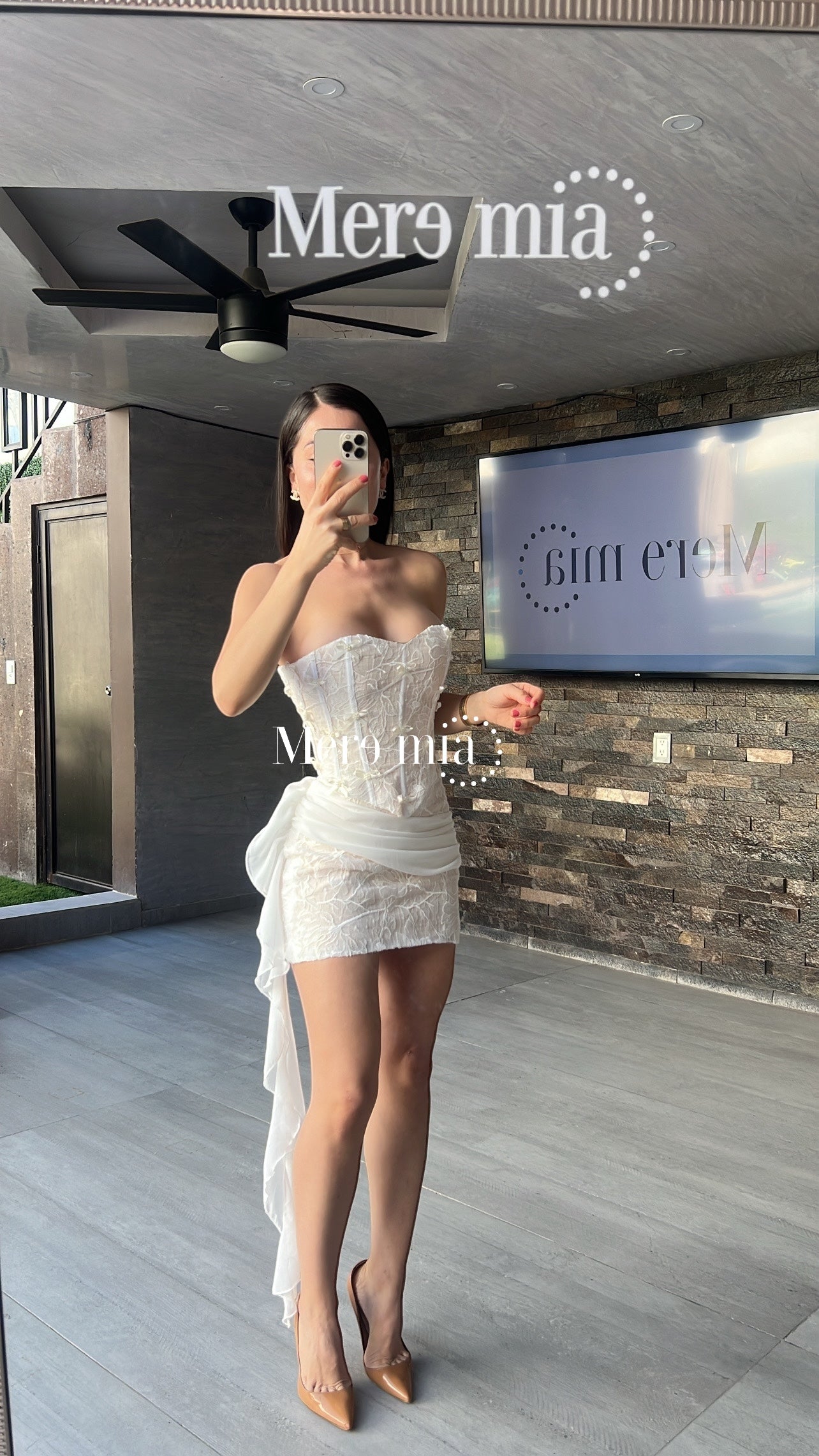 Conjunto blanco encaje