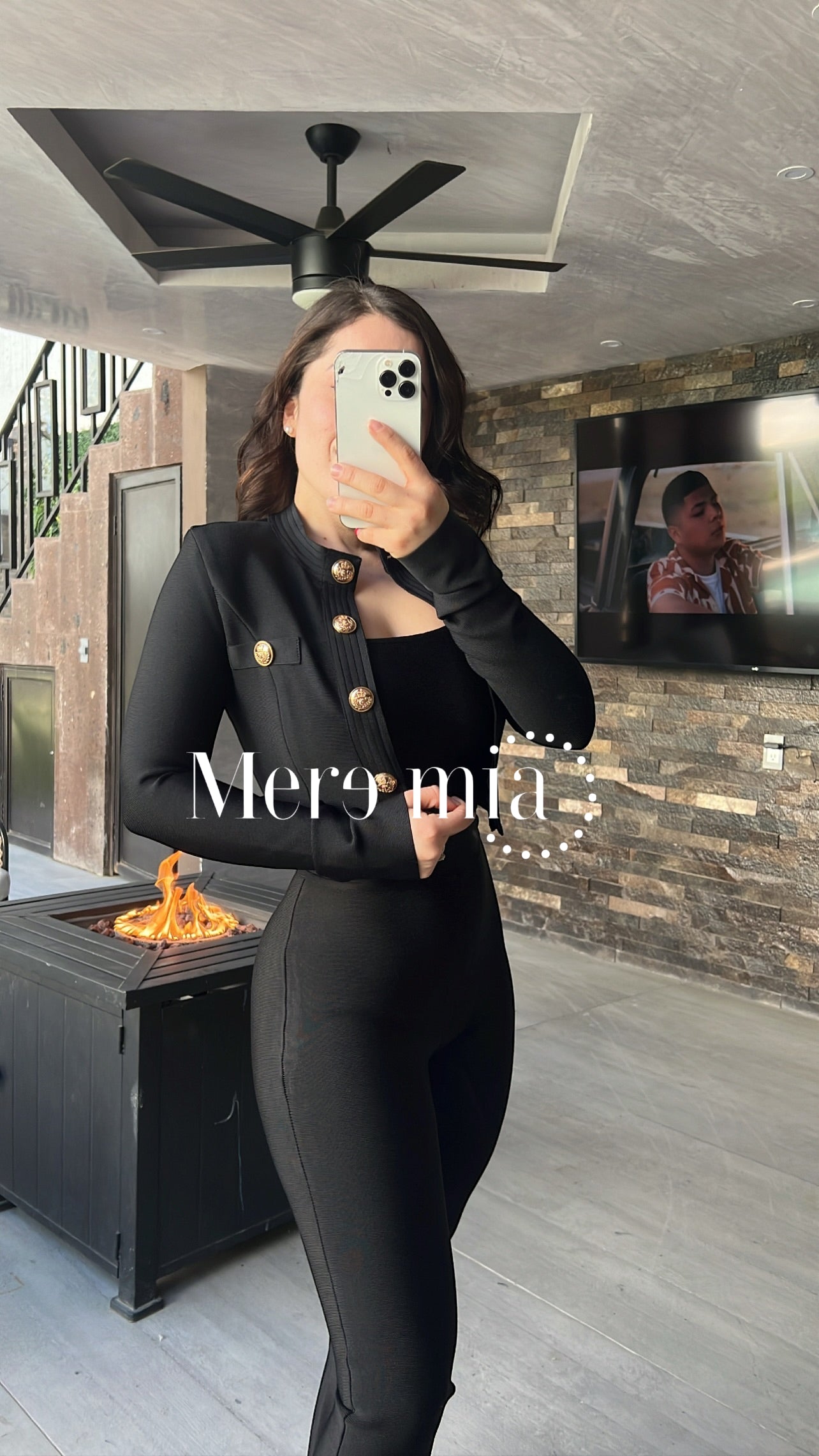 Chamarra bandage botones